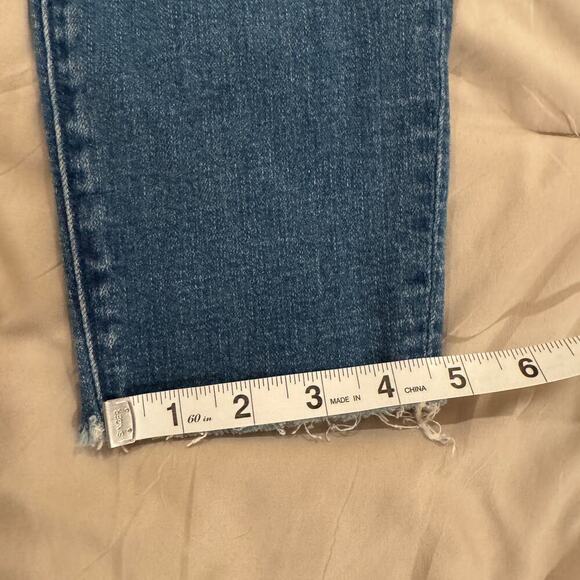 Abercrombie & Fitch Harper Low Rise Ankle Distressed Jeans Frayed Hem Size 27 - Picture 14 of 14